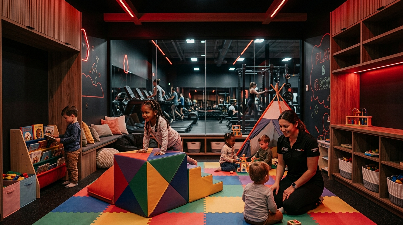 On-site Kid Care at FitnessPro Galt